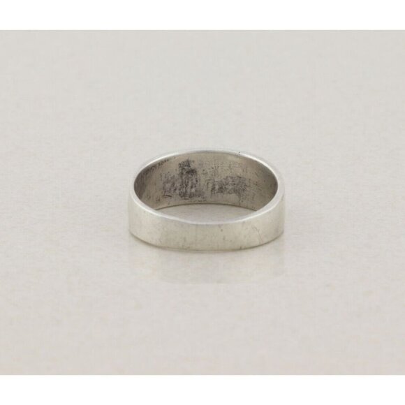 Sterling Silver Lapis Lazuli and Malachite Band Ring Size 10 - Picture 7 of 8